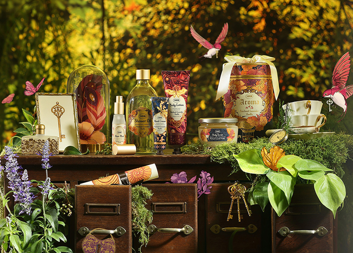 SABONを象徴する香り「パチュリ・ラベンダー・バニラ」