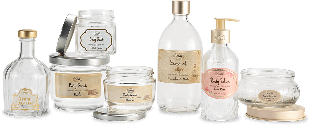 空きガラス容器に⼊れる想い