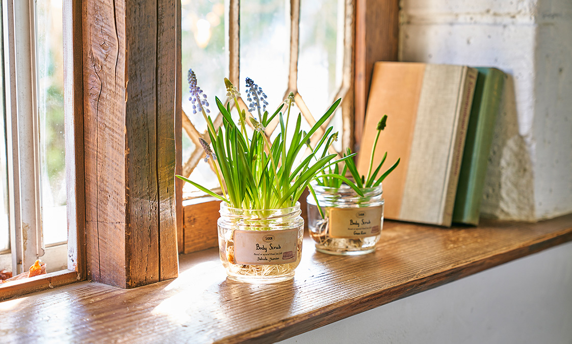 空きガラス容器で生活を豊かに