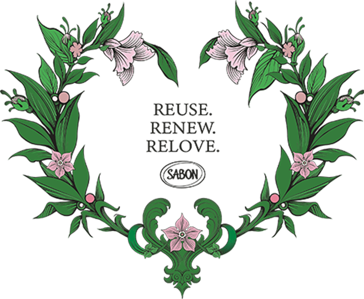 REUSE.RENEW.RELOVE.SABON