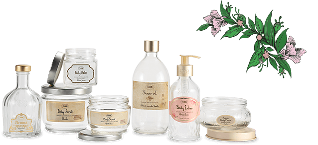 空きガラス容器に⼊れる想い