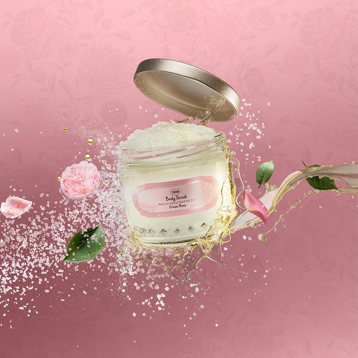 Body Scrub S Green Rose