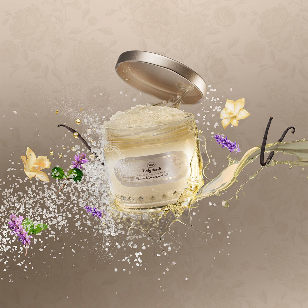 ボディスクラブ パチュリ・ラベンダー・バニラの商品画像