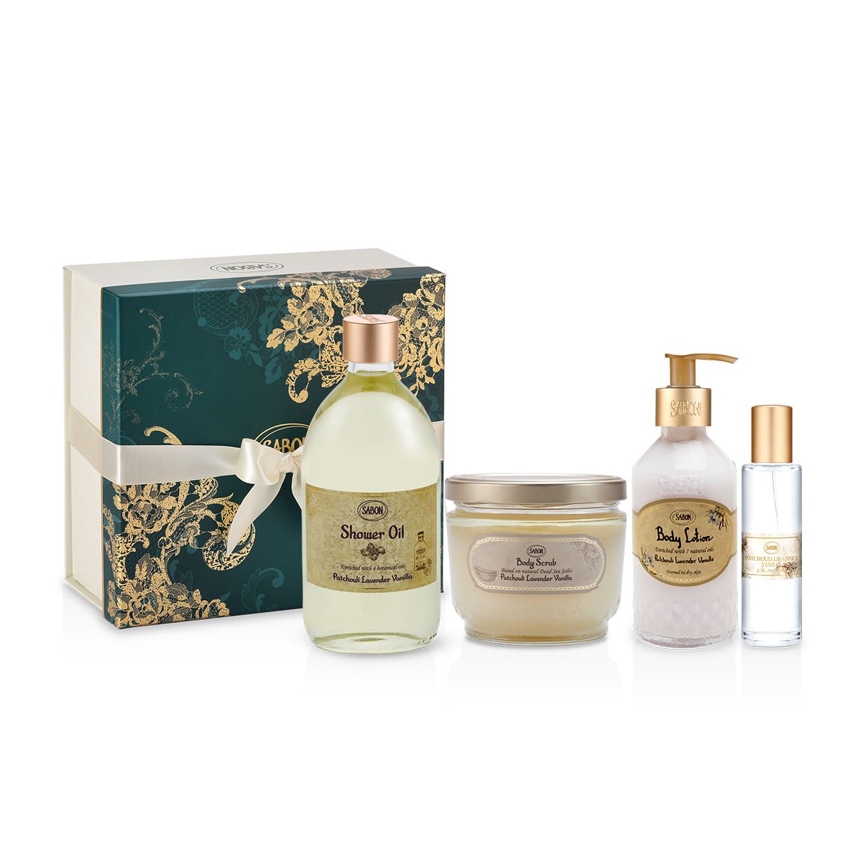 ボディケア 4STEP レギュラーセット パチュリ・ラベンダー・バニラの商品画像