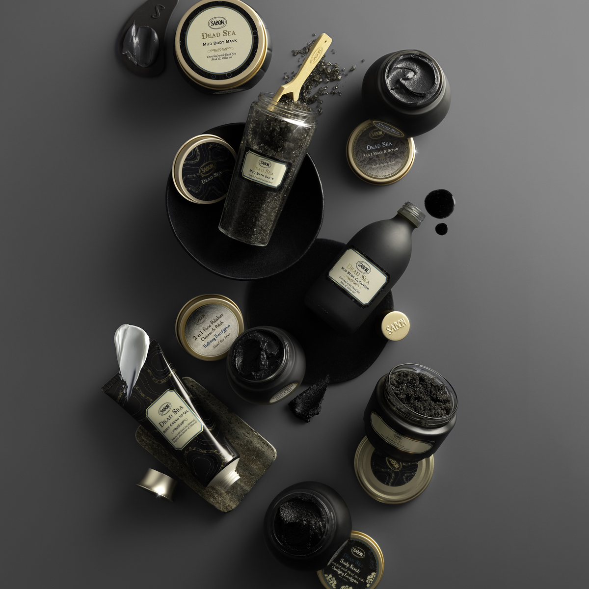 ブラック ボディスクラブ（60g） (デッドシー)』 | SABON (サボン)