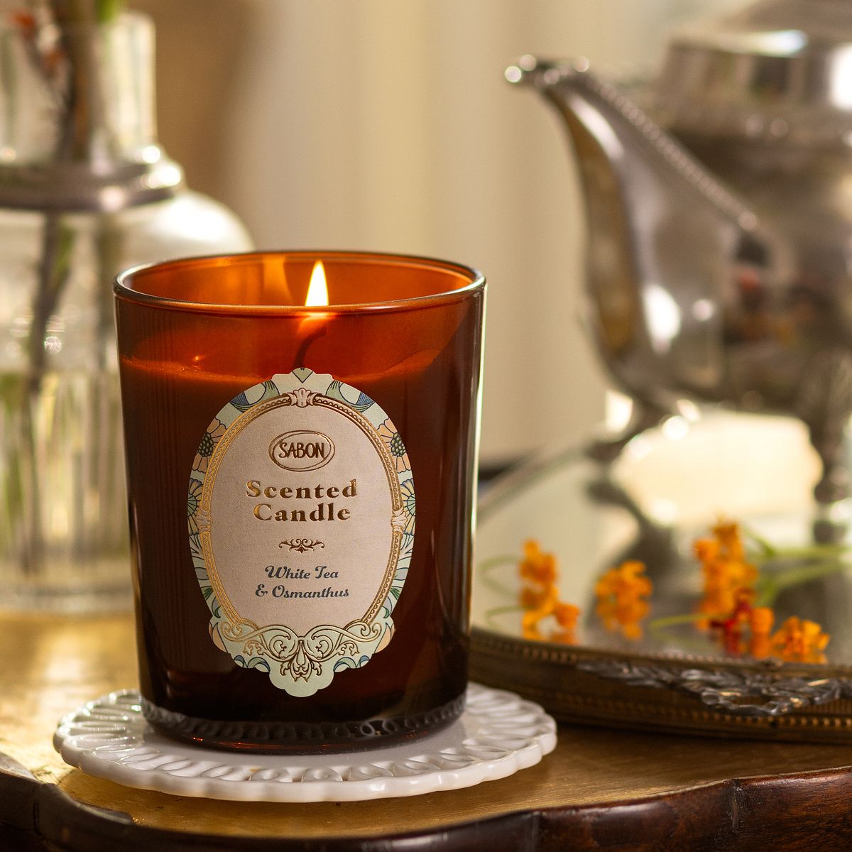 キャンドル ホワイトティー&オスマンサスの商品画像