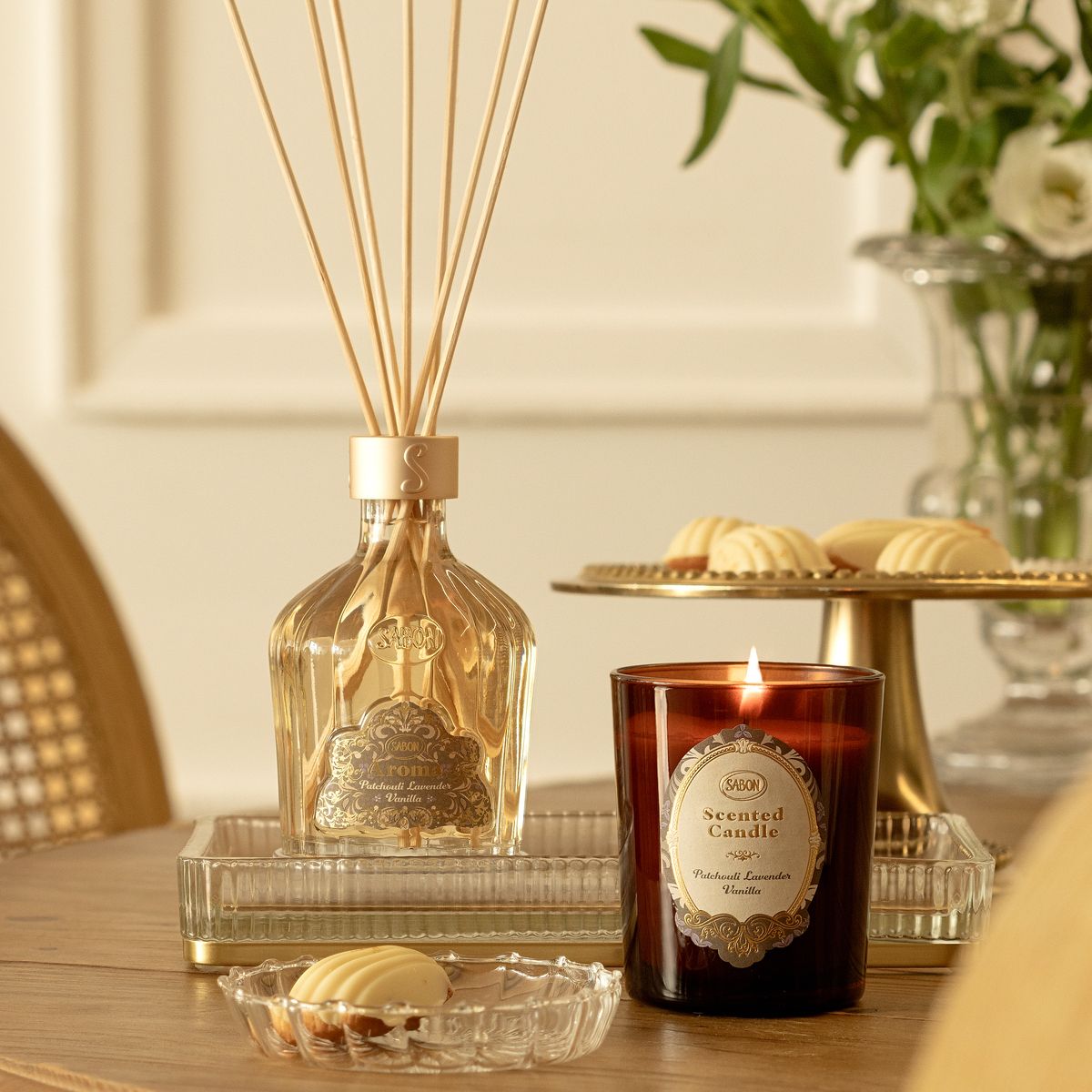 キャンドル パチュリ・ラベンダー・バニラの商品画像