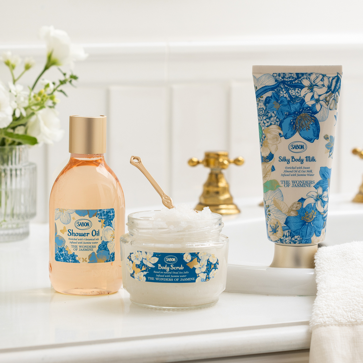 SABON 3STEP ボディケアキット　デリケート・ジャスミン 3STEPボディケアキット (ジャスミン・ワンダー)』 | SABON (サボン)