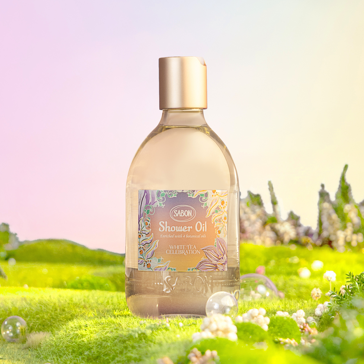 シャワーオイルS (ホワイトティー・セレブレーション)』 | SABON (サボン)