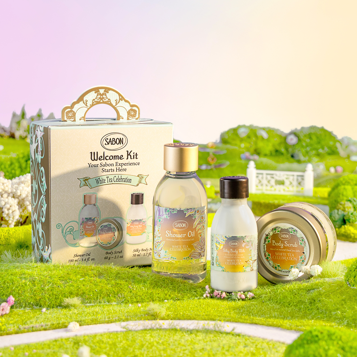 SABONギフトセット　ホワイトティー ウェルカムキット (ホワイトティー・セレブレーション)』 | SABON (サボン)