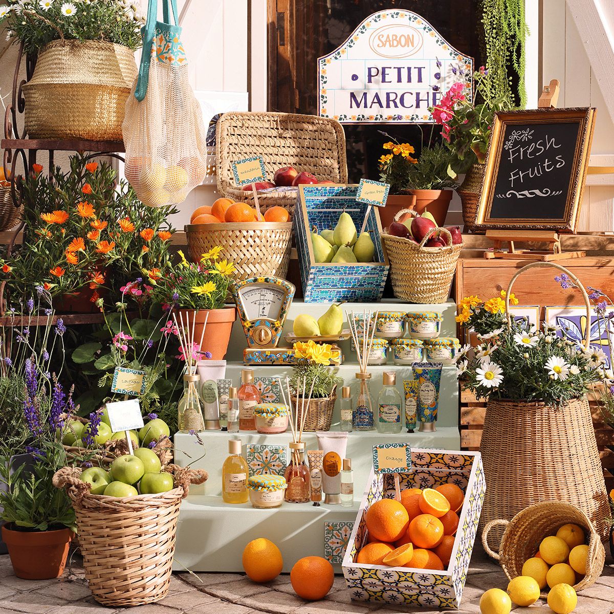 プチバスケットギフト ラベンダー・アップルの商品画像