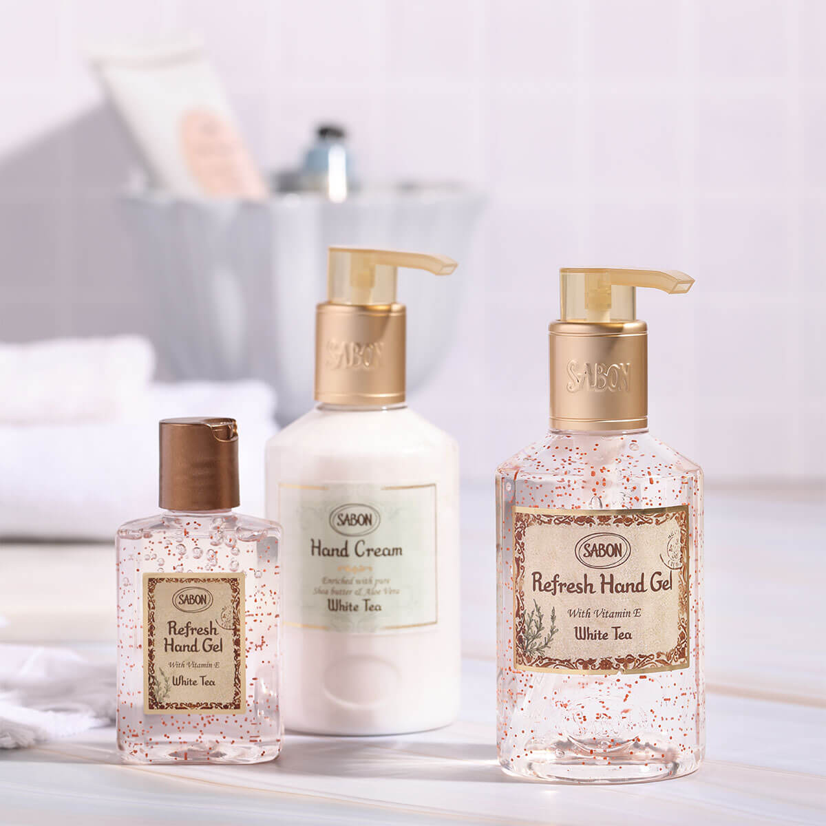 リフレッシュ ハンドジェル 80mL (ホワイトティー)』 | SABON (サボン)